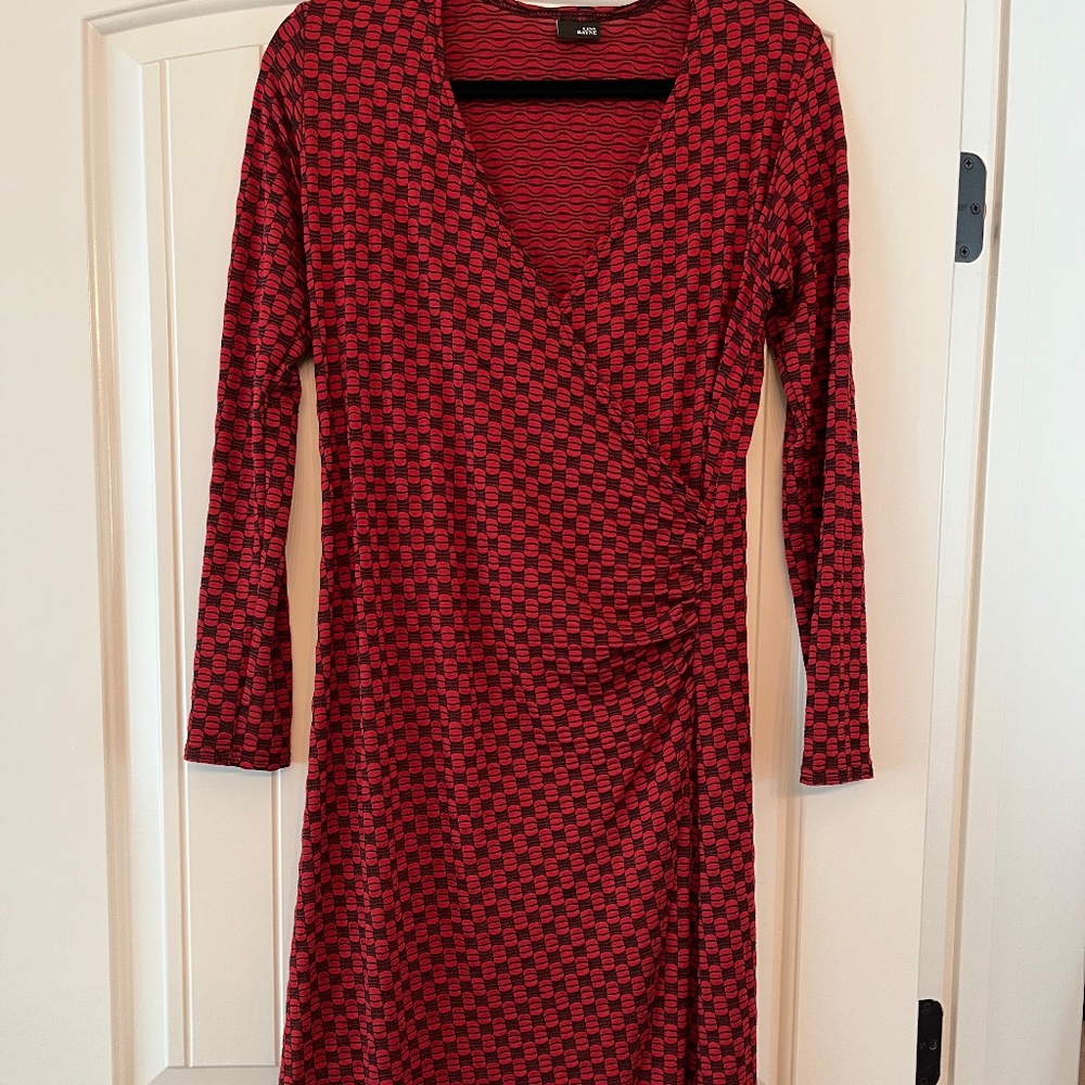 Lisa Bayne size S faux wrap dress